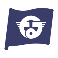 町旗のイラスト