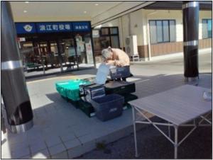 浪江町での販売の様子