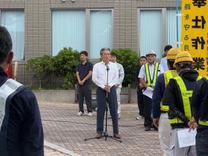 20250808道路清掃作業出発式①