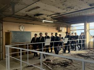 林総務大臣視察