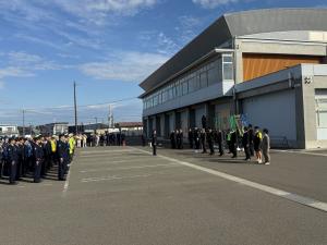 20251208年末年始の事件事故防止出動式の様子