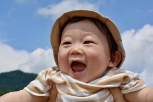 夏空と笑顔