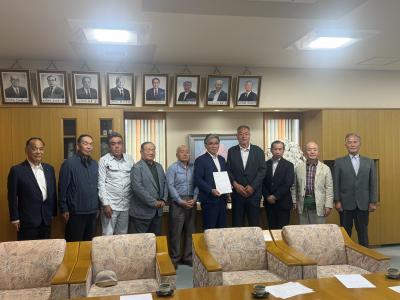 20260604津島地区区長会による国道114号バイパス促進についての町への要望