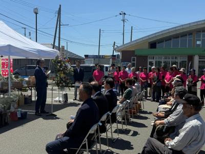20260601JA福島さくら ふたば地区女性部 浪江支部 無人直売所オープン②