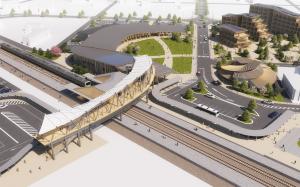 浪江駅東口エリア完成イメージパース図