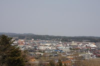 丈六公園からみた早春の浪江町