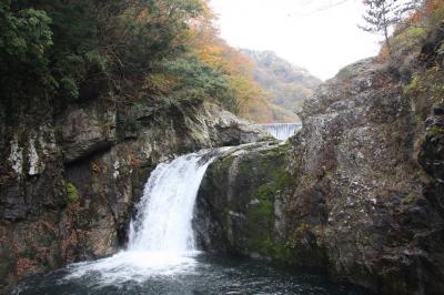 紅葉の不動滝