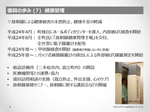 浪江町　震災・原発事故の記録と5年間の歩み　20ページ