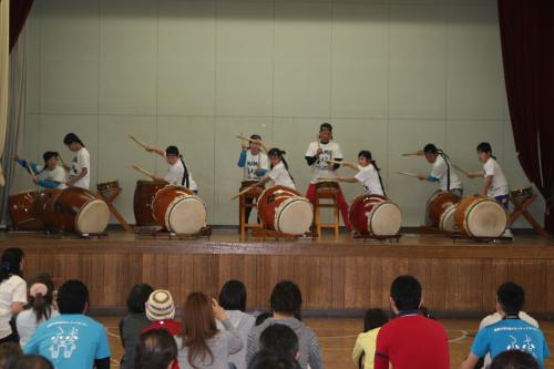 浪江小・津島小運動会和太鼓