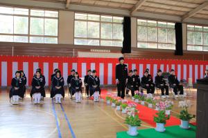 浪江中学校卒業式