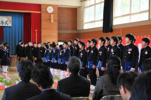 浪江中学校卒業式