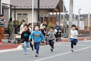 子供たちのSHIN-MACHI-DASHの様子