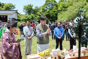 日山の山開き安全祈願