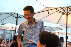 ビアガーデンに出店した西さん